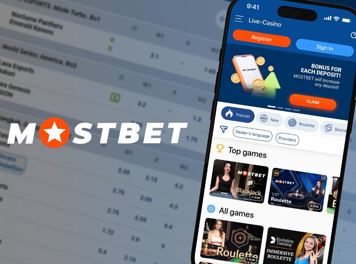 Schermata dell app Mostbet